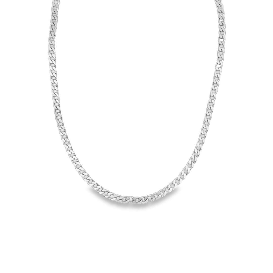 MIA Jewelry – Engroshandel Led/kæde halskæde – 4mm cubansk kantstenkæde (F194)1