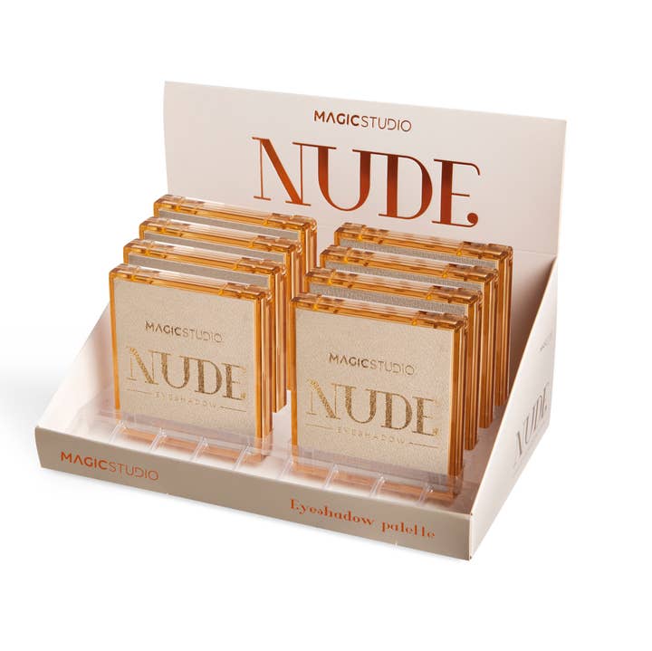 Palette Ombretti Magic Studio con 9 colori Very Nude per la vendita all'ingrosso da parte di Aquarius Cosmetic SLU