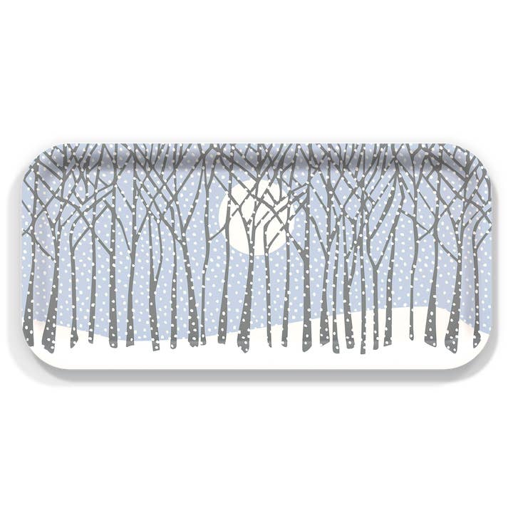 Winter Solstice Serving Tray by Kate Nelligan for wholesale by Trays4Us