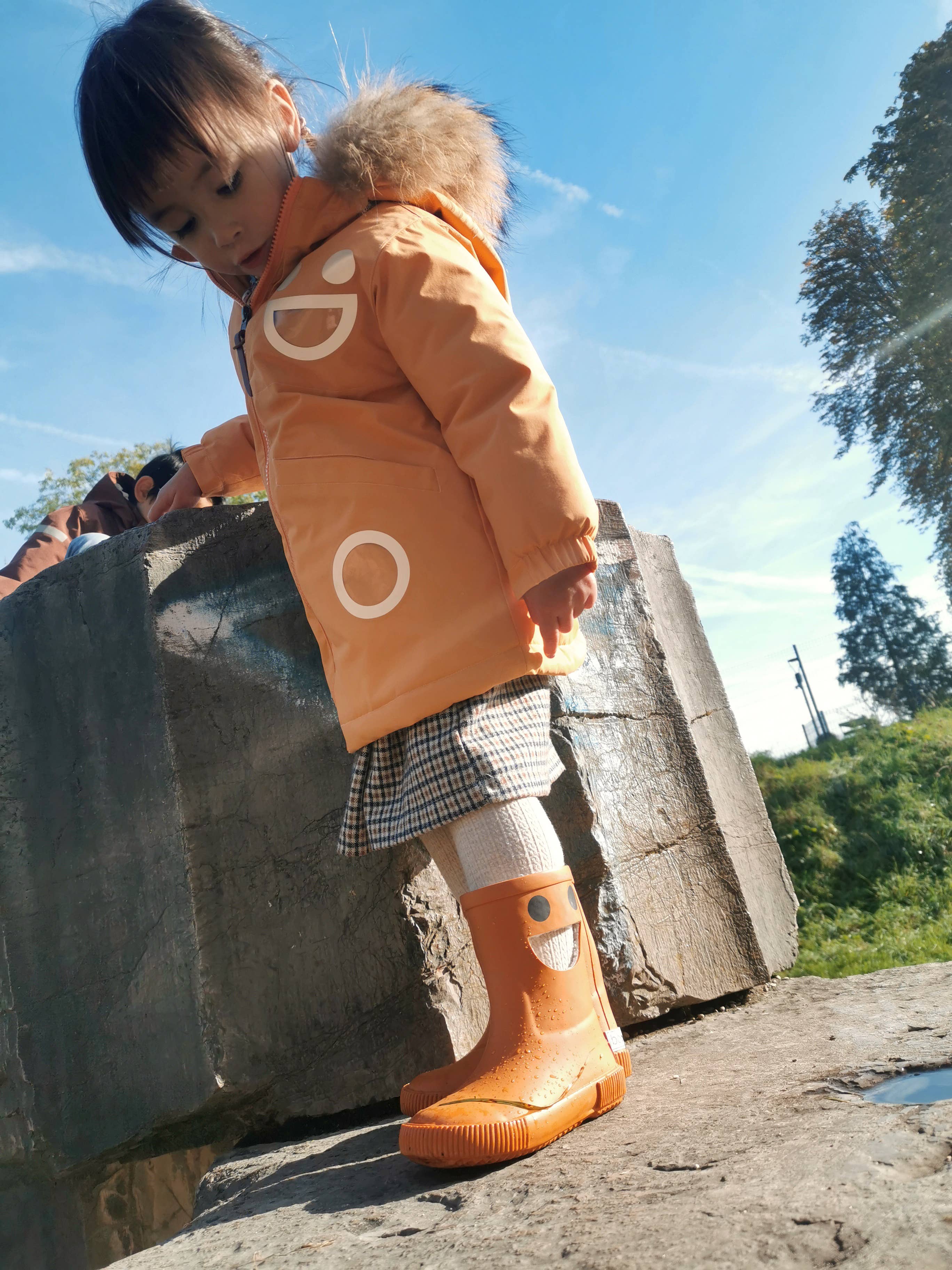 BOXBO - Wholesale Rain Boots - Kids - WISTITI Kids Rain Boots, Thermal, Eco Rubber -Brown4