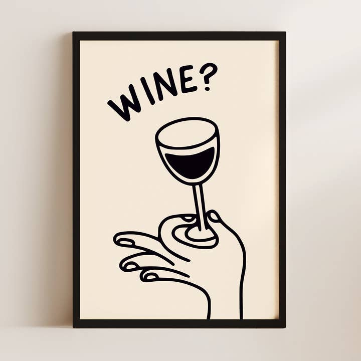 Wein? Wandkunst Druck für den Großhandel von Alluvion