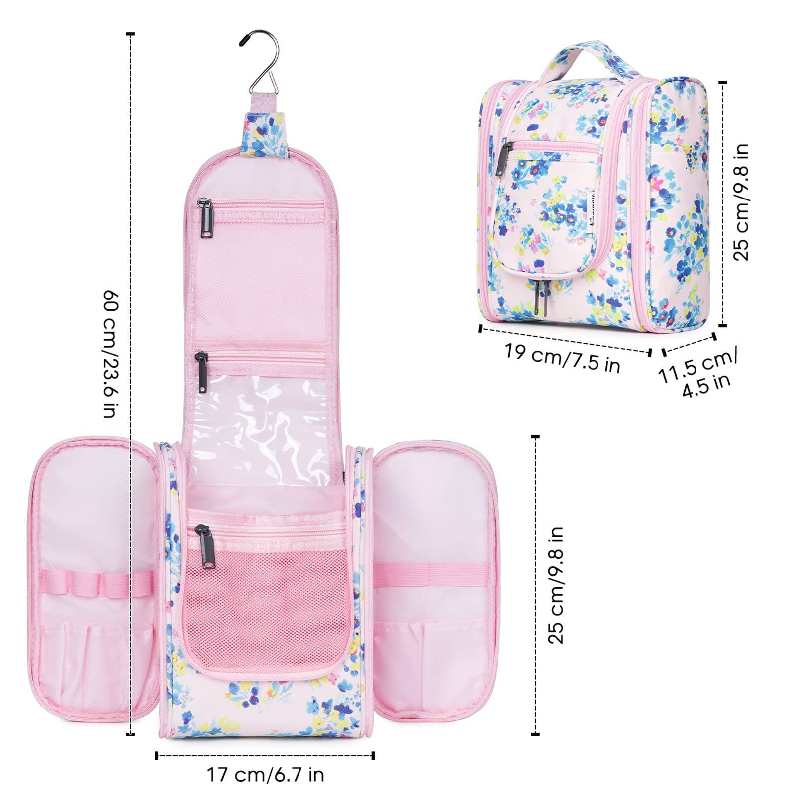 NARWEY INC - Wholesale Toiletry Bag - Women's - Large Hanging Toiletry Bag With Hook Cosmetics Organizer226