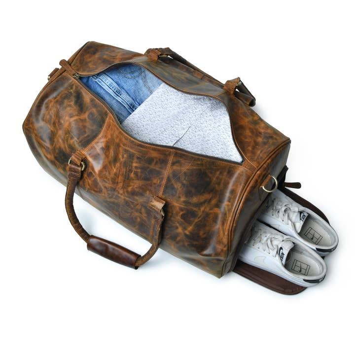 Dotch Leather – Engroshandel Weekendtaske – Mænd – Chino læder taske- Rejsetasker til mænd3
