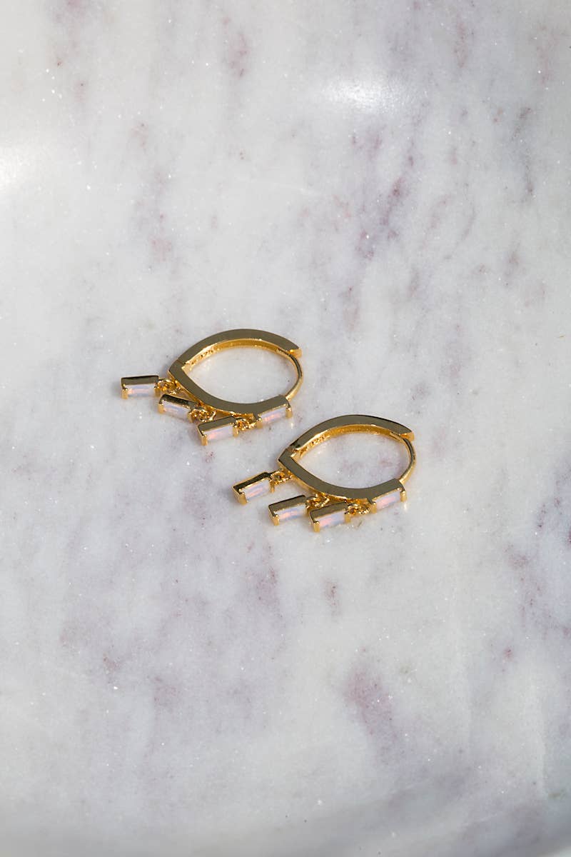 Native Gem - Wholesale Huggie Earrings - FLOATING OPAL HUGGIES2