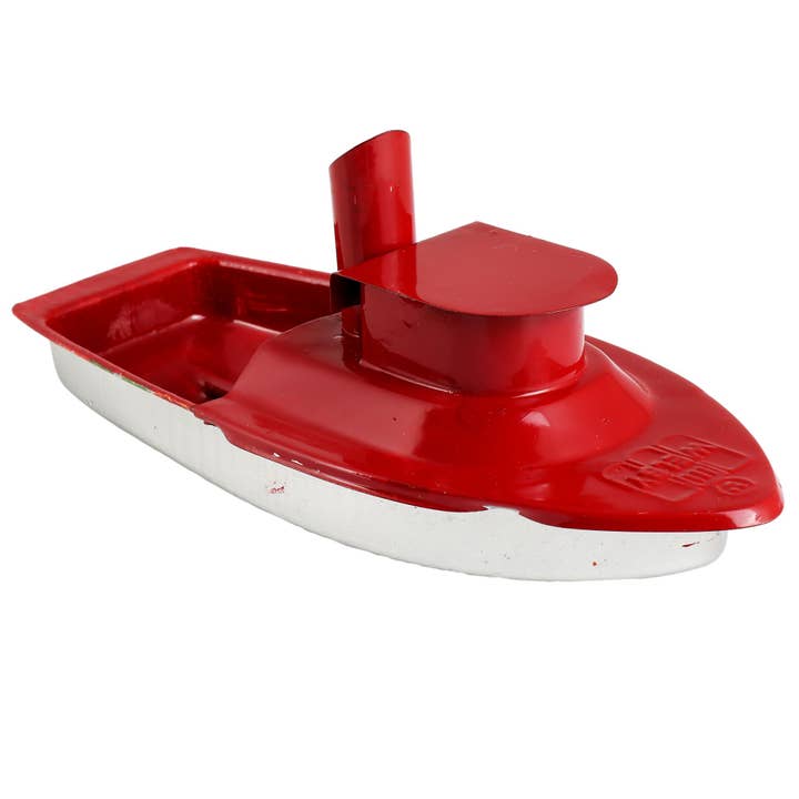 blikken speelgoed kaarsboot Charley Chimney rood Pop Pop blik voor wholesale door Tribal Trade GmbH