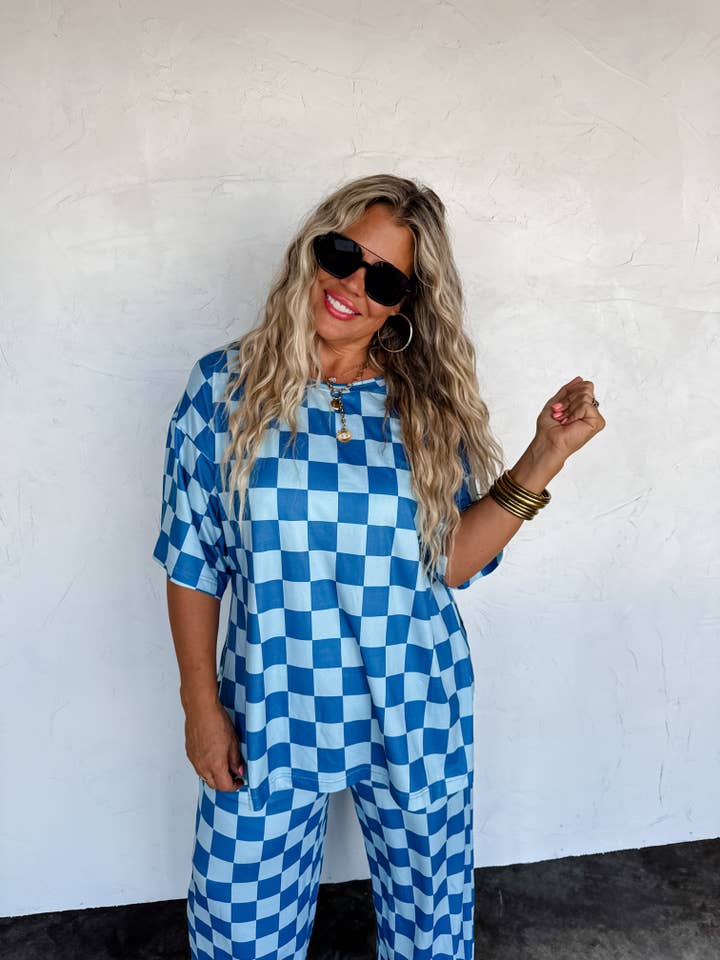 BLAKELEY - Wholesale Tunic - Women's - CHECK BABE SIDE SLIT TOP3