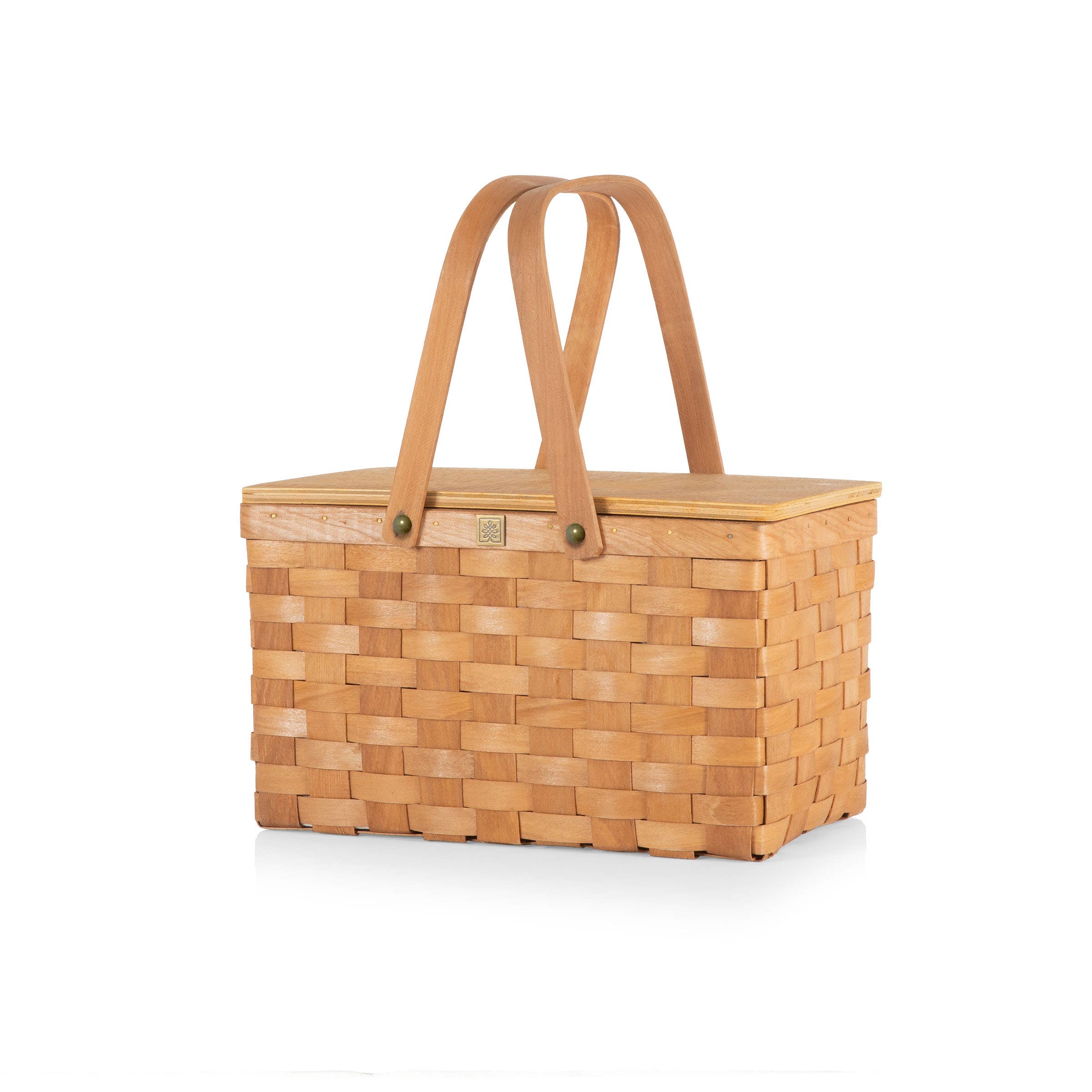 Beige Poppy Personal Picnic Basket, (Beige) for wholesale on Faire4