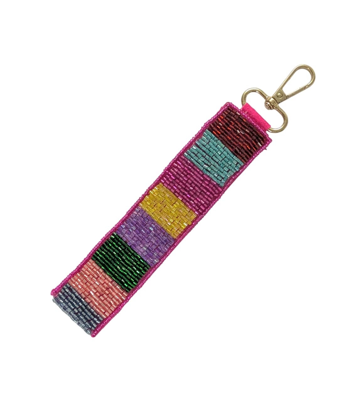 Nima Accessories Inc – wholesale Keychain – Women's – Ladies XOXO Rainbow Beaded Wristlet Strap Key Chain1
