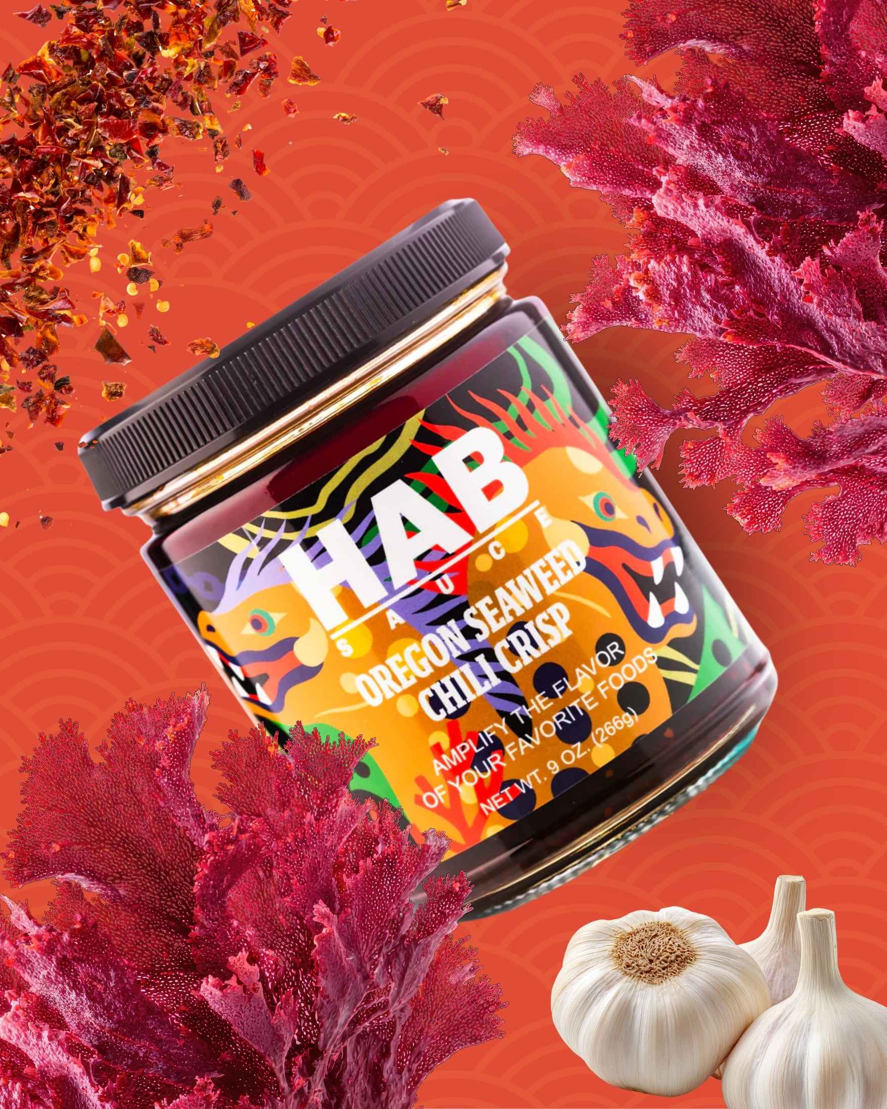 HAB Sauce - Wholesale Chili Paste - Seaweed Chili Crisp (mild heat) 9 oz. (266g)3