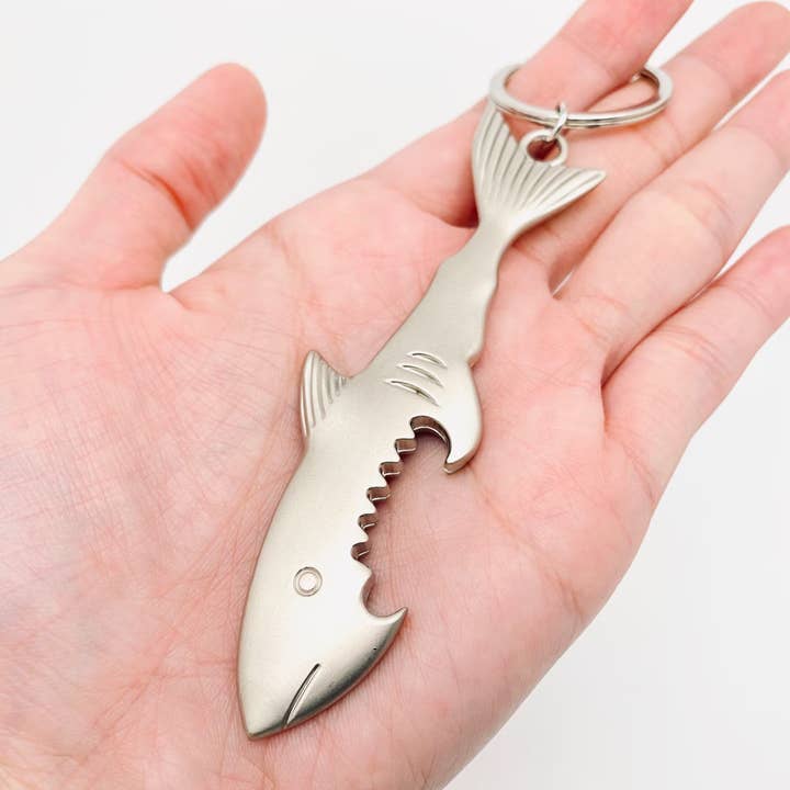 Shark Shape Bottle Opener Keychain for wholesale by Mio Queena