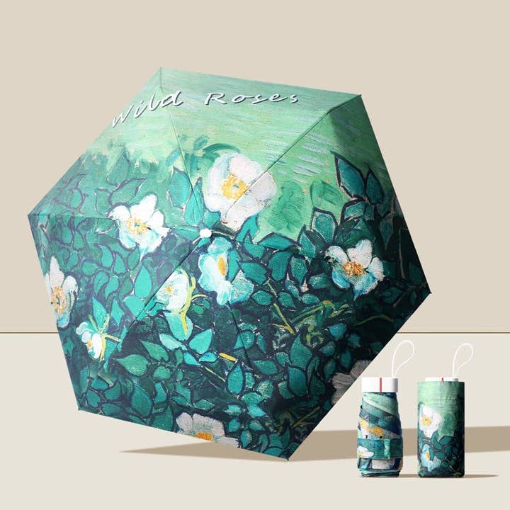 Artist Prints Pocket Size Mini Folded UV Protected Umbrella for wholesale by Superbia