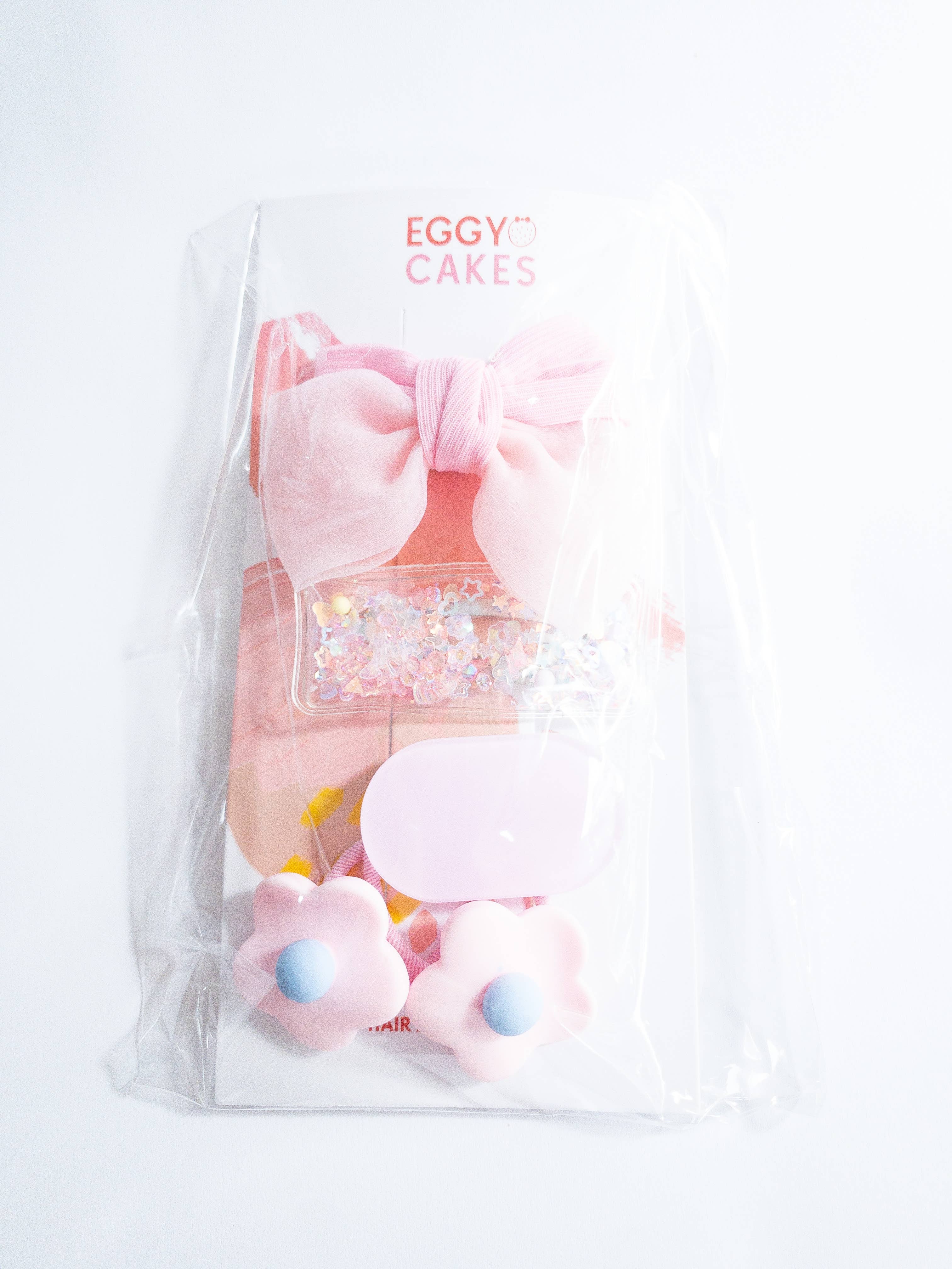 Eggy Cakes - Wholesale Haaraccessoireset - kinderen - Shay Bow and Confetti 5-delige haarclipset13