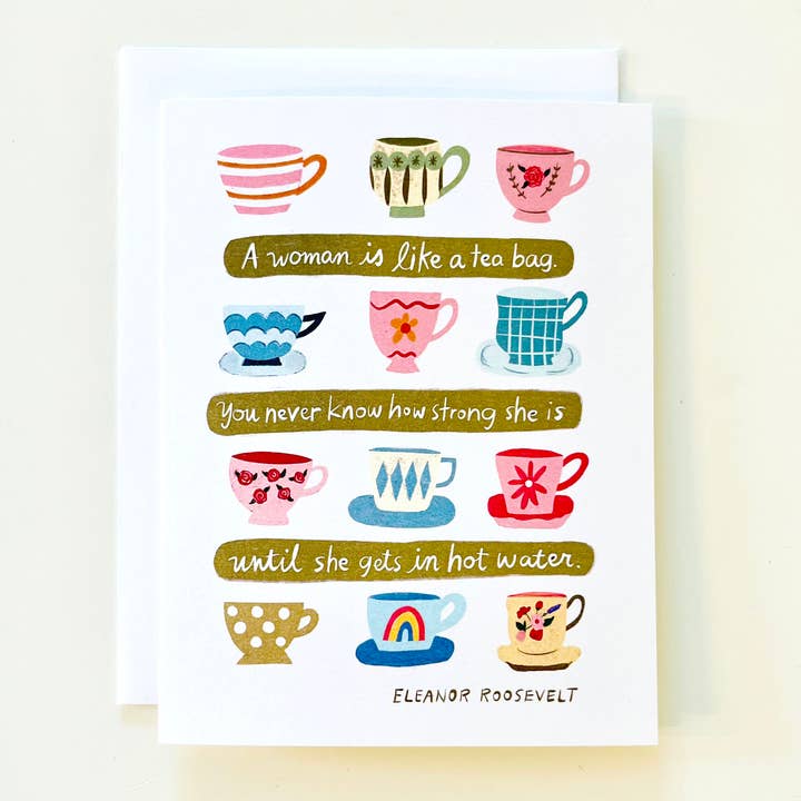 Little Desk Drawer - Wholesale Everyday Greeting Card - Eleanor Roosevelt Quote Card