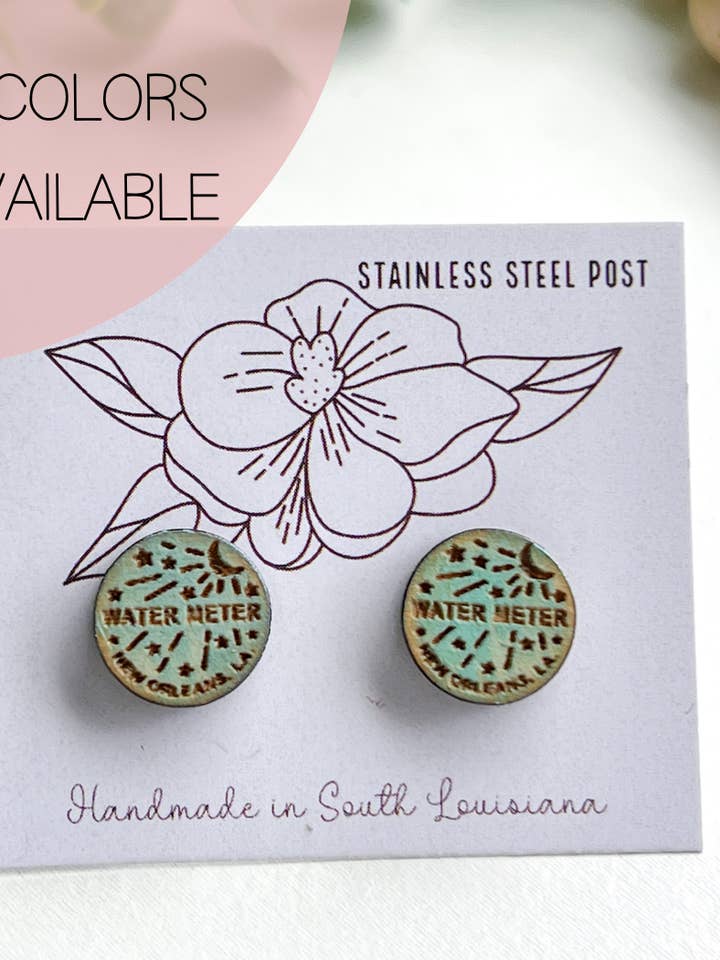 Brincos Medidor de Água New Orleans por atacado de Geaux Magnolia