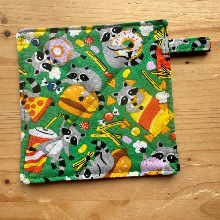 Abridor de jarros de tecido com estampa de guaxinim para a sua cozinha por atacado de Craftinista Girl