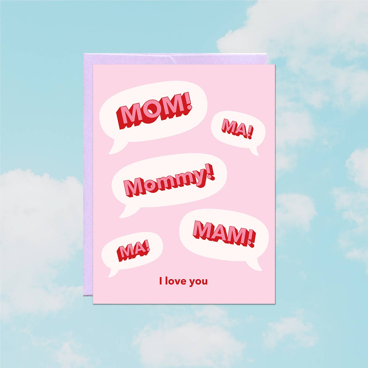 Party Mountain Paper co. - Wholesale Moederdagkaartje - Mam! I Love You | Moederdagkaart1