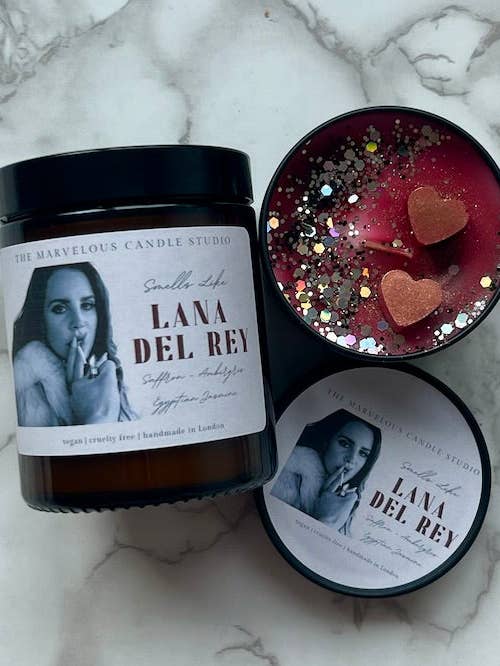 Lana Del Rey stearinlys for engroshandel hos Marvelous Candle Studio