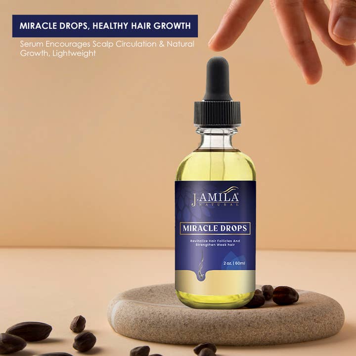 UB BRANDS INC - Wholesale Hair Oil - J. Amila Natural Miracle Drops 2oz | Hair Growth & Care