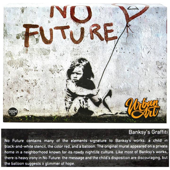 Deluxe Import Trading - Wholesale Puzzle - Adult - Urban Art(TM) Graffiti Puzzle 1024 Pcs - Banksy No Future