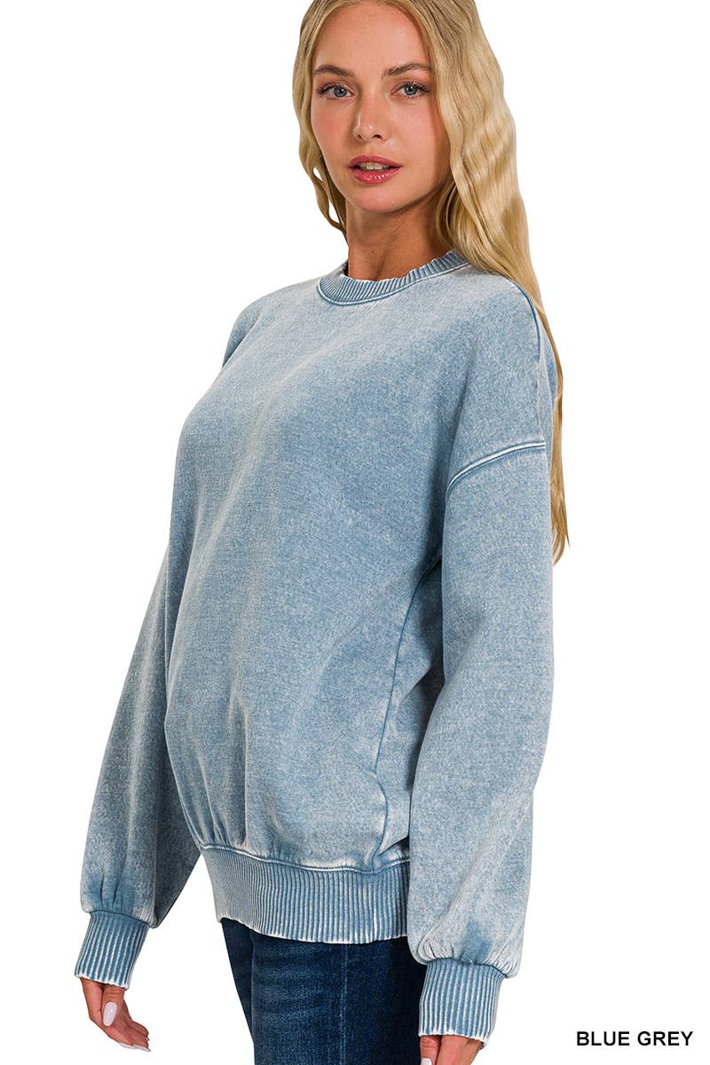 42POPS – Sweatshirt - Mulher por atacado – ',.._ Sweatshirt de Lã Polar Snow Wash10