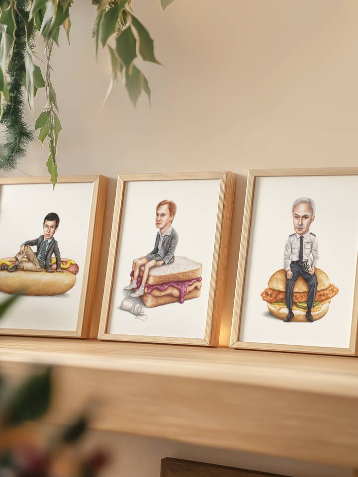 Nathan Fielder - Set of 3 Prints for wholesale by Celebs on Sandwiches