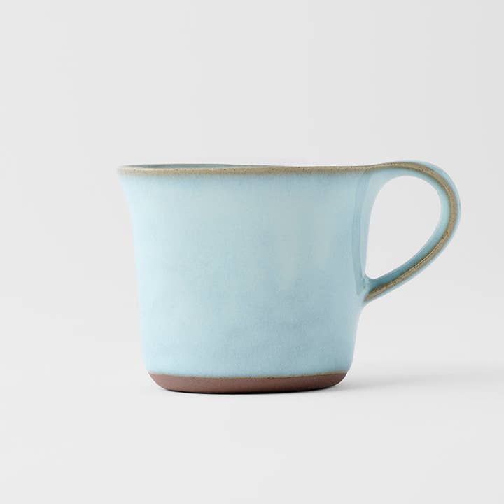 Made In Japan Tableware - Wholesale Coffee/Tea Cup - Swoop Coffee Cup Cloud Blue Glaze