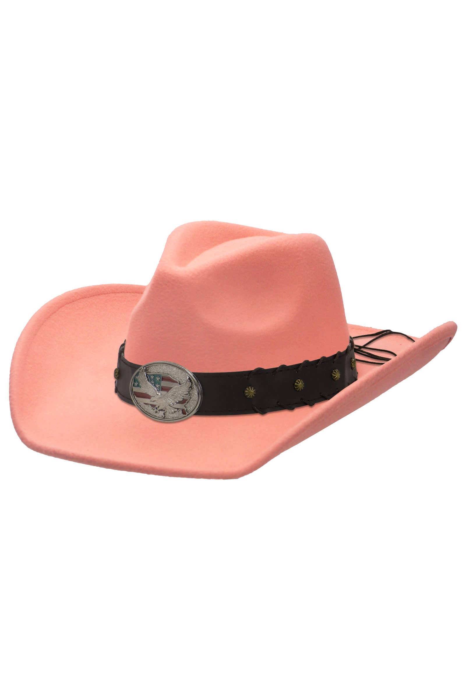 Cap Zone – wholesale Cowboy hat – Unisex – American Eagle Studded Belt Felt Cowboy Hat18