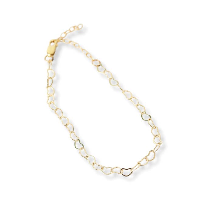 Delikat hjärtkedjearmband för wholesale av Chocolate and Steel