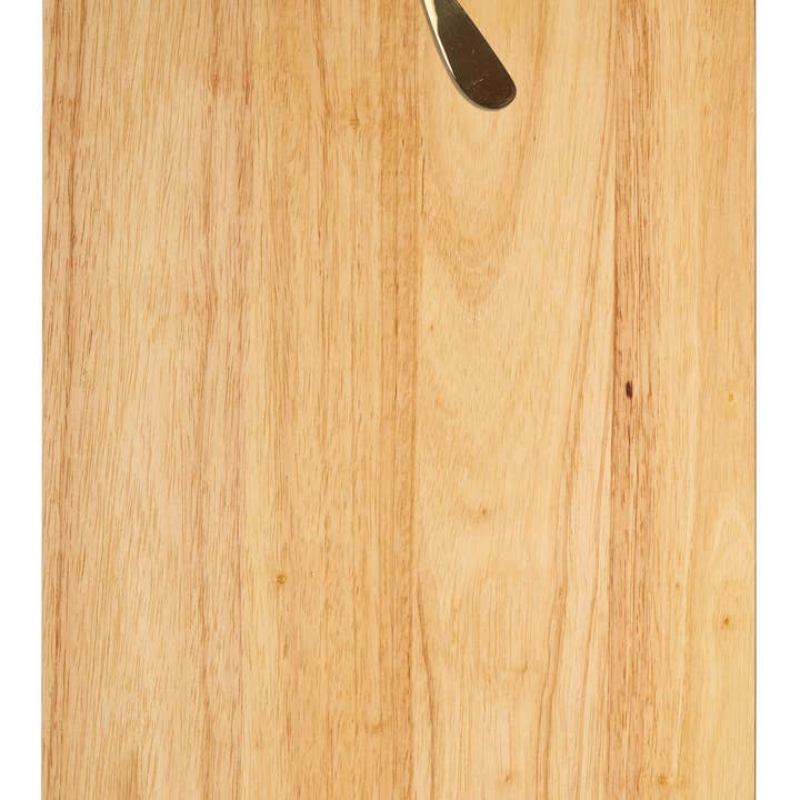 24" x 12" Schneidebrett aus Gummibaumholz mit dickem Griff und Goldstreicher | Nussknacker für den Großhandel von Sophistiplate