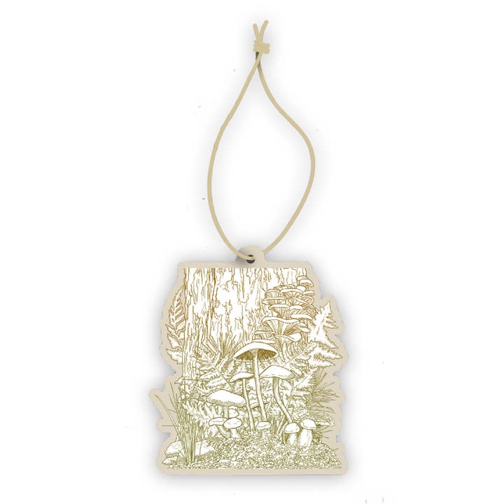 Ambientador de Coche con Aroma a Cedro - Bosque de Hongos para venta al por mayor de Corvidae drawings & designs