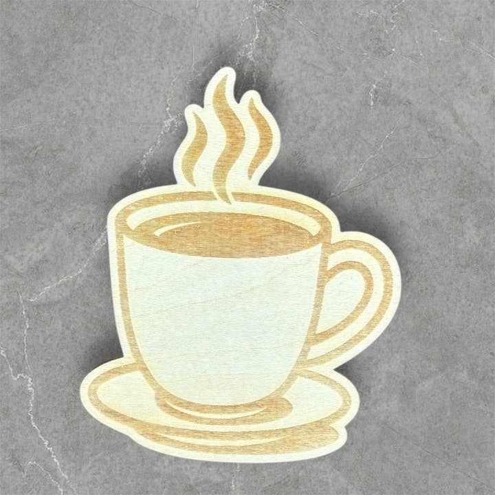 Coffee Wood Magnet for wholesale by Daisy Ridge