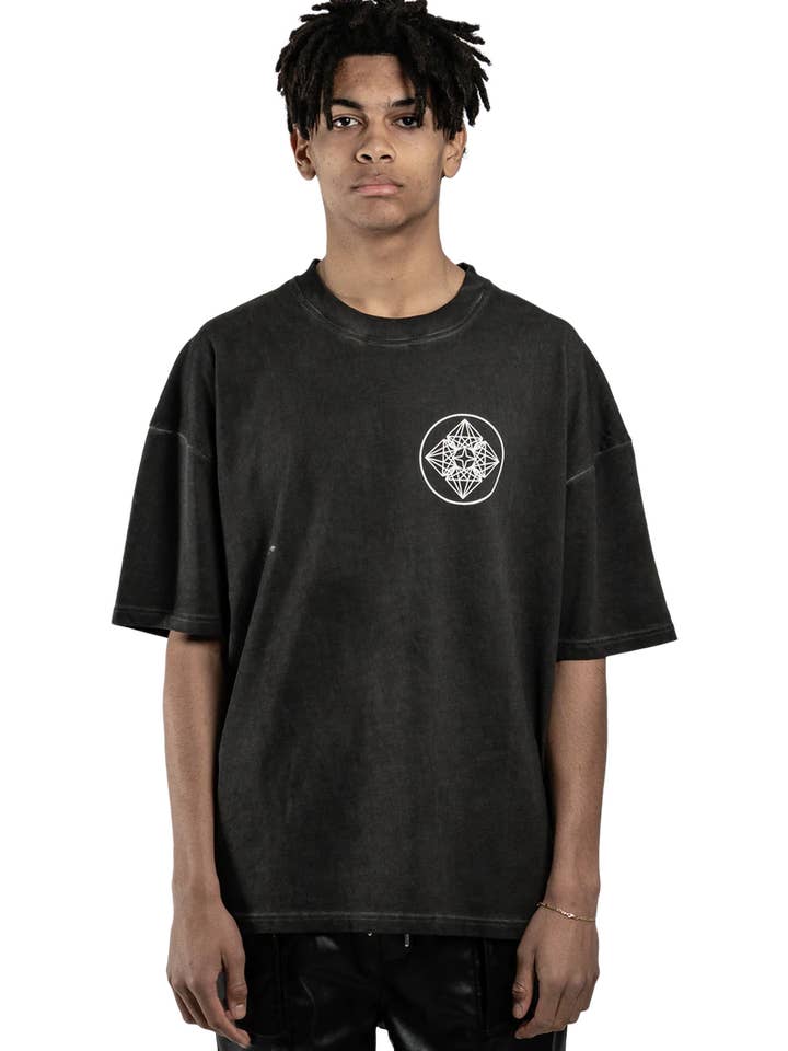 CAMISETA LOST ANGELES - NEGRO VINTAGE para venta al por mayor de BOMBER CLOTHING