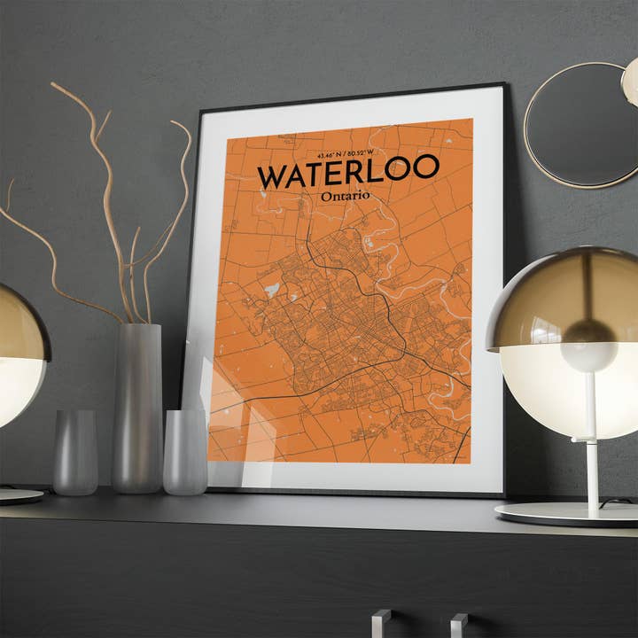 OurPoster.com - Wholesale Poster - Waterloo City Map Poster161