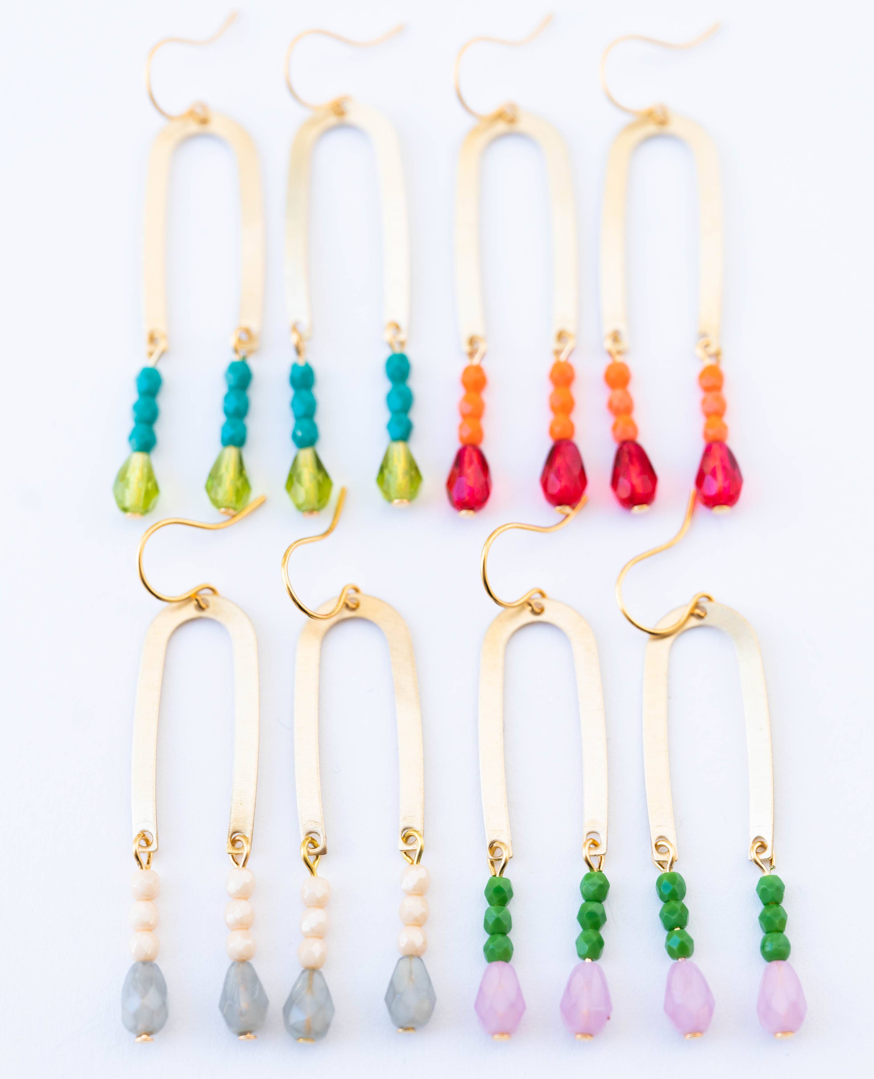 Nest Pretty Things - Wholesale Dangle Earrings - Long Arch Beaded Earrings3