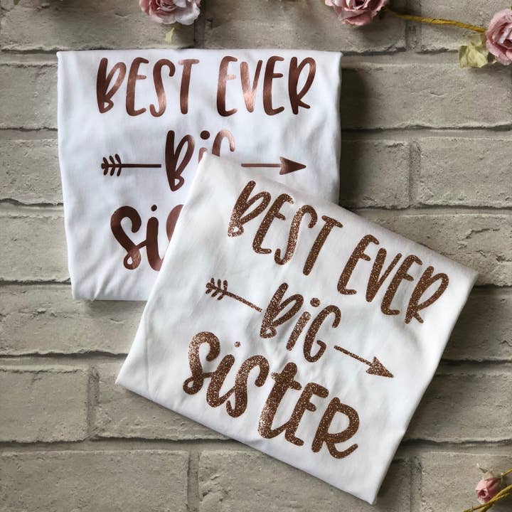Best Ever Big Sister T-Shirt for wholesale by Willow & Fleur UK