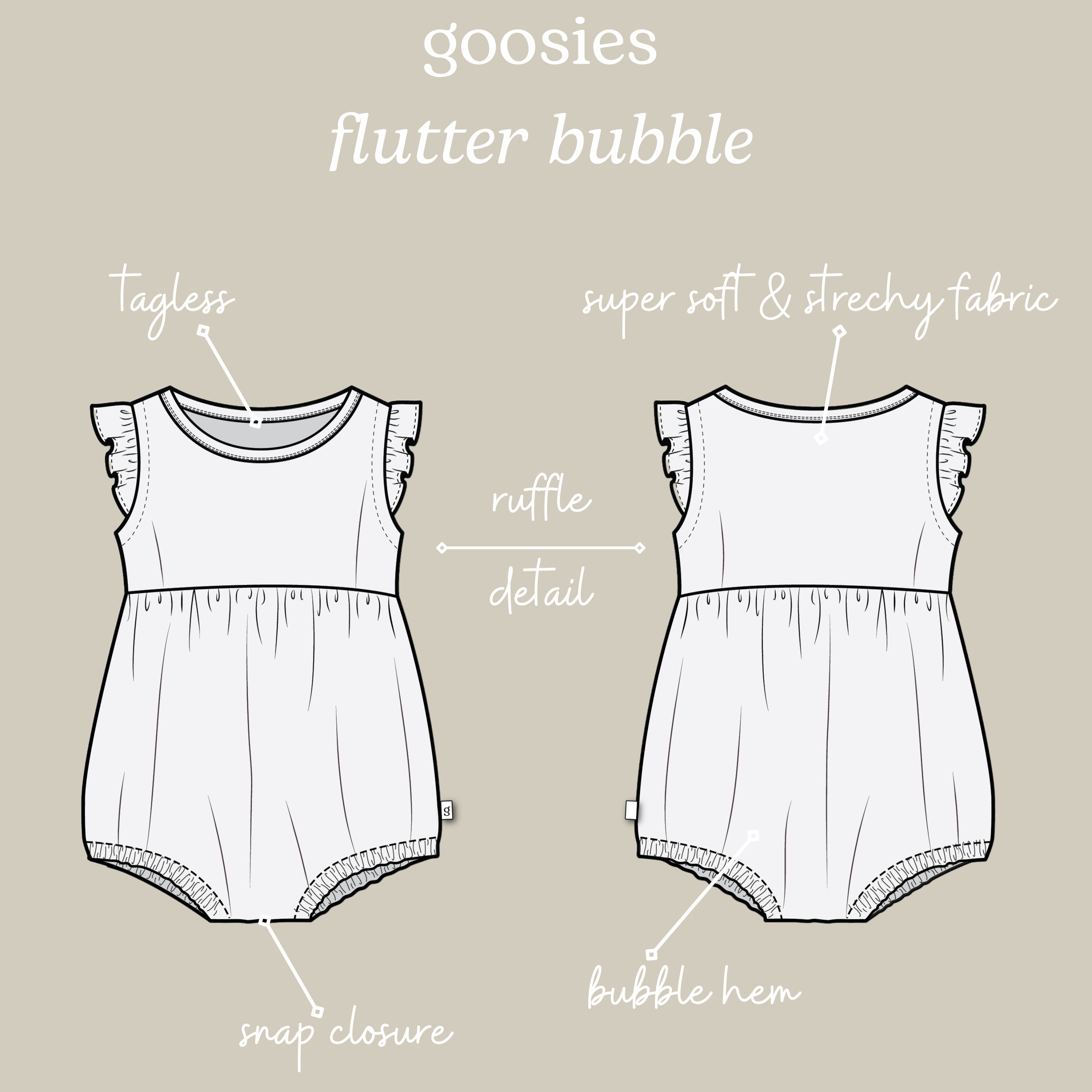 Goosies – wholesale Overall - Baby – Magnolior - Fladdrande Bubblor2