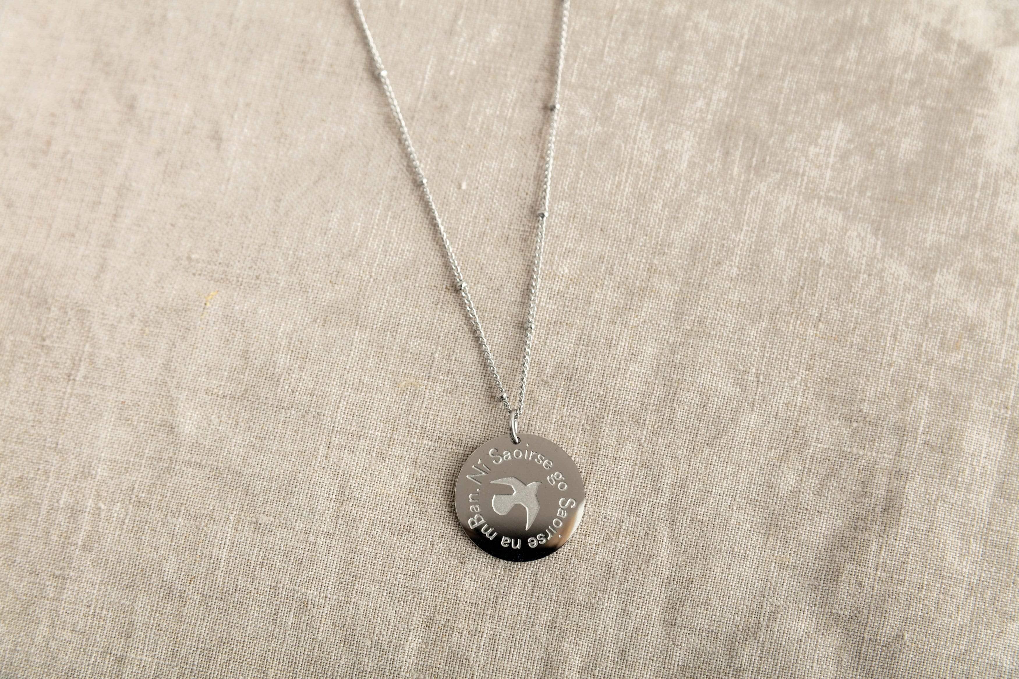 Black & Beech – wholesale Pendant/charm necklace – Ní Saoirse go Saoirse na mBan: There is no freedom until the freedom of women1