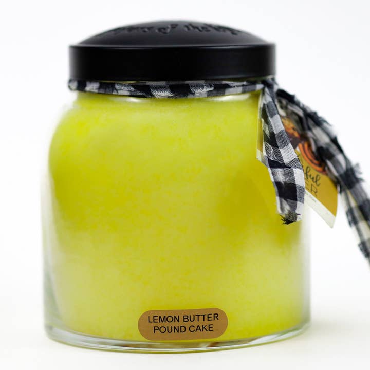 A Cheerful Giver - Wholesale Jar/Filled Candle - KOTL Papa Candle (34oz.) – Lemon Butter Pound Cake0