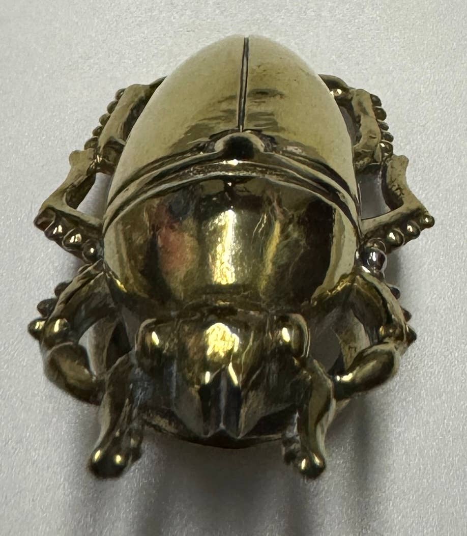 The Curator - Wholesale Band/Stacked Ring - Large Brass Scarab Ring2