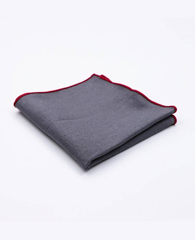 Unipap's - Wholesale Costume - Kids - Gray Linen Suit Pocket Square "Basile"0