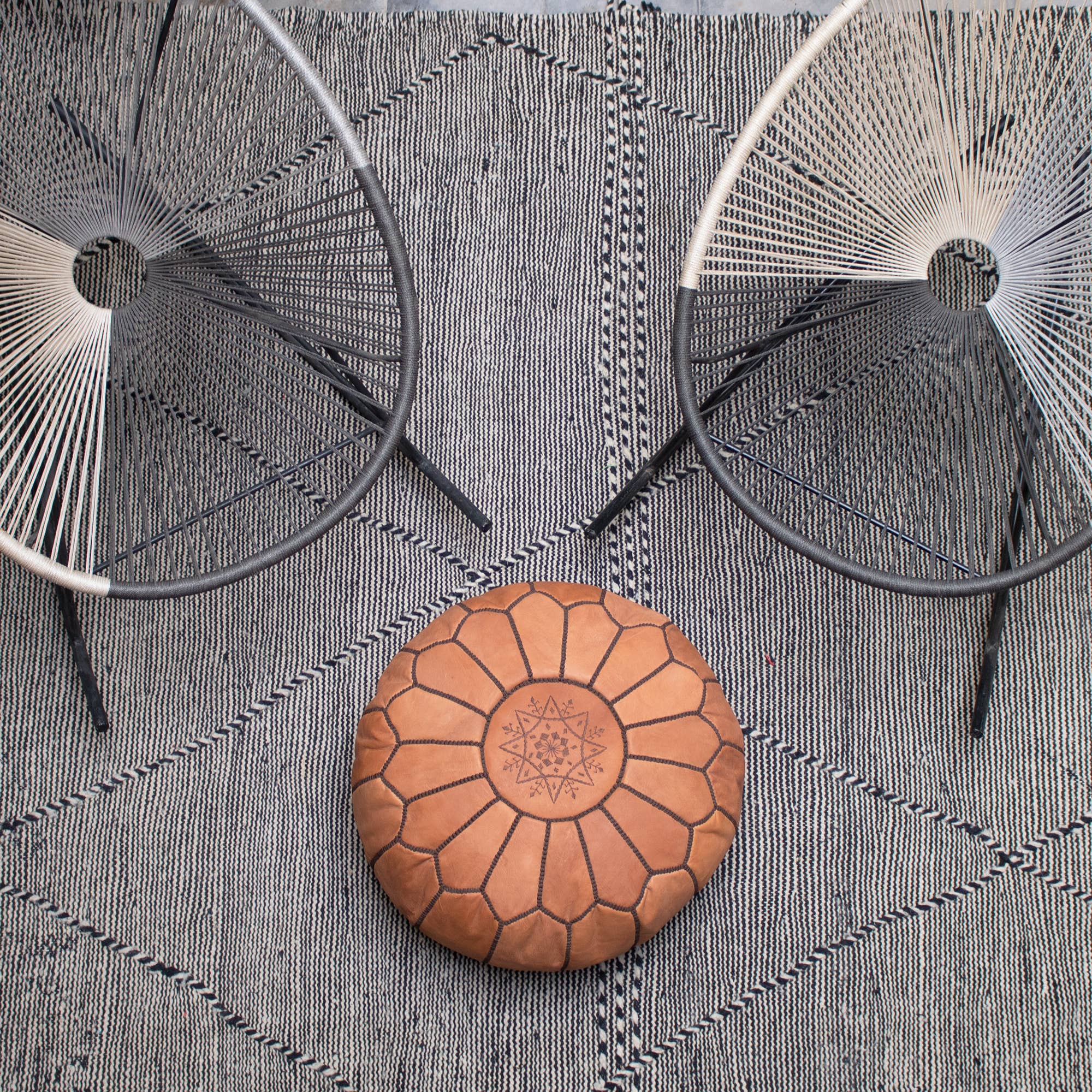 Melecraft - Wholesale Pouf - Leather pouf ottoman, Seat cushion, Floor cushion, footstool10