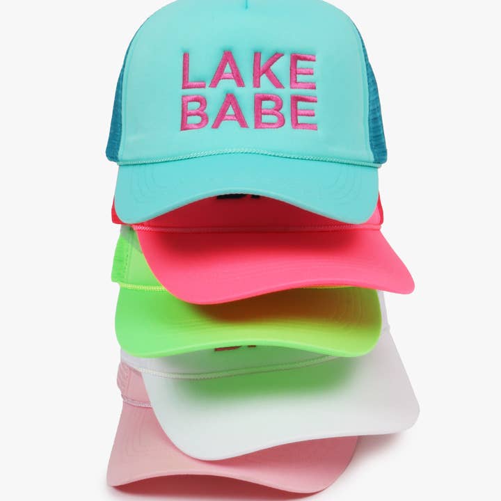 LAKE BABE Embroidery Mesh Back Trucker for wholesale by David And Young