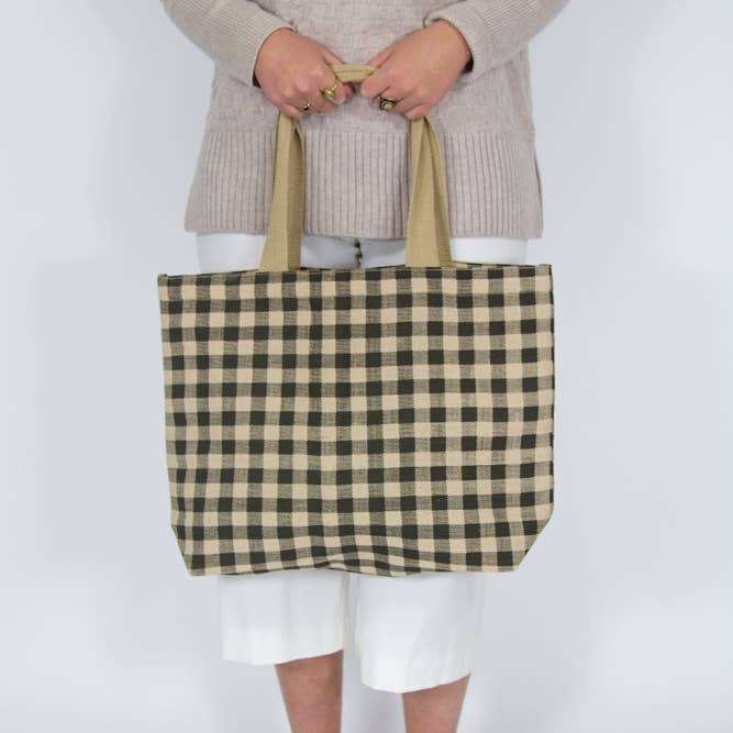 Gingham Tote Assorted for wholesale on Faire