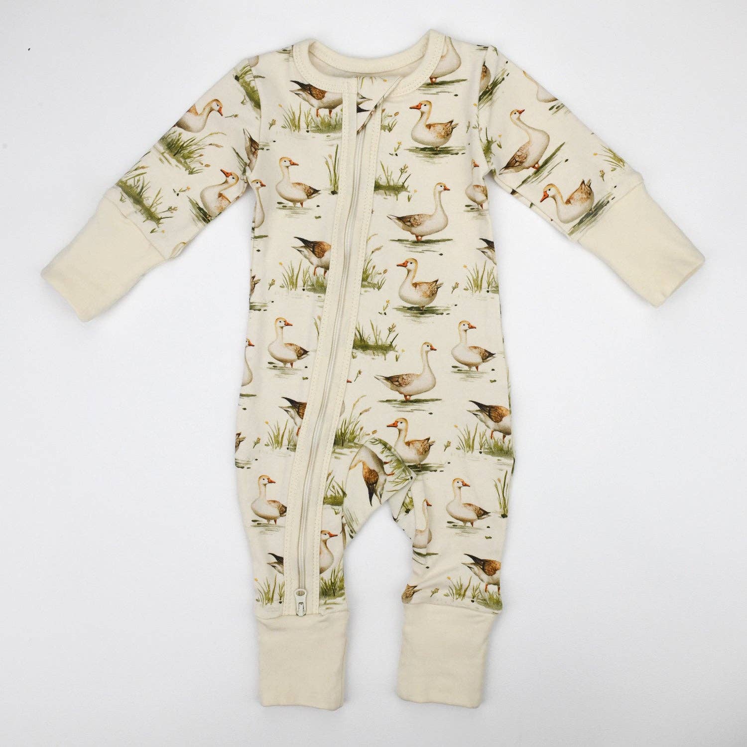Earthy - Wholesale Sleepsuit - Baby - Organic Cotton Baby Pajamas 2-Way Zip Front Zipper Sleeper, Marley2