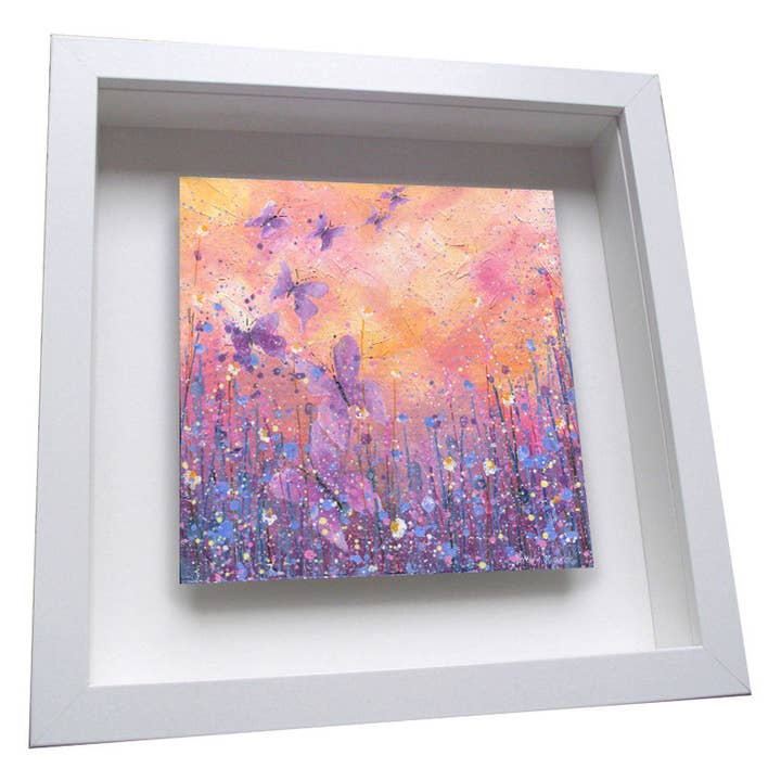Forever Changing Framed Ceramic Tile for wholesale by Emily Ward Art