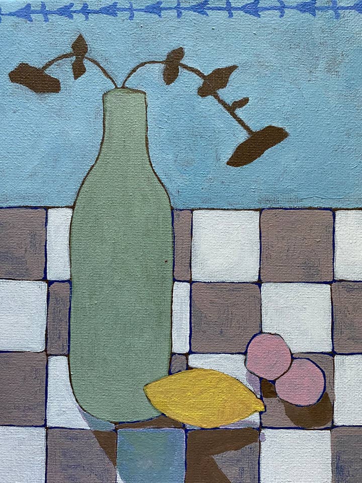 Vase and Vines Art Print for wholesale by Britt Jones Art