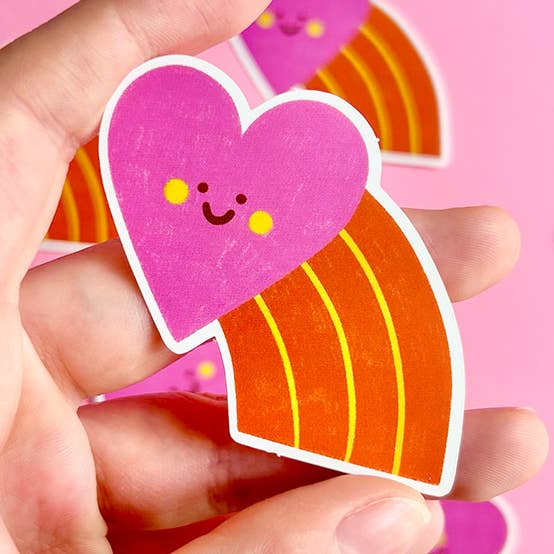 Marylou Chalon - Venta al por mayor Pegatina - Bonito adhesivo con forma de corazón0