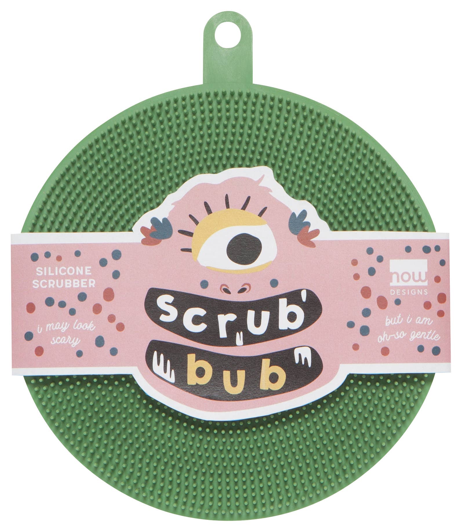 Now Designs by Danica - Wholesale Cleaning Sponge - Scrub Bub Aloe Green Silicone Scrubber2