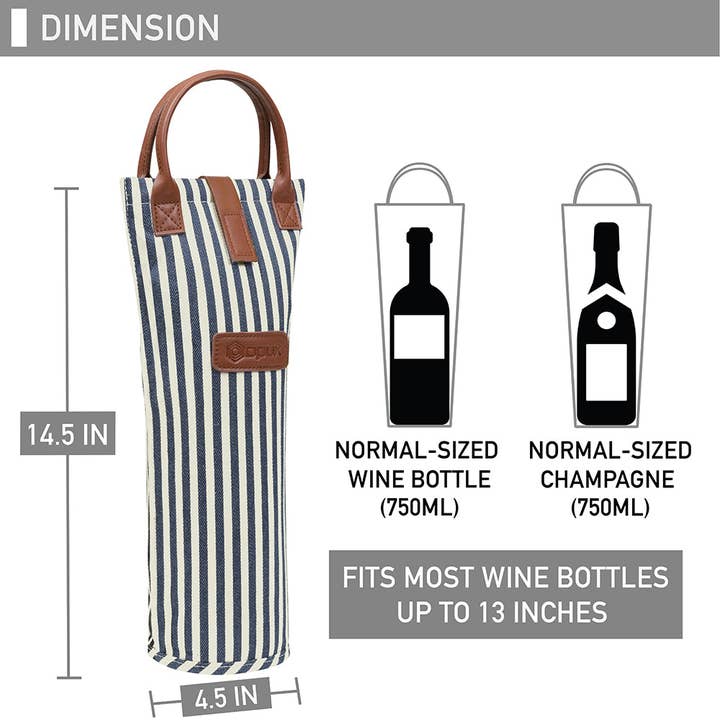 OPUX - Wholesale Wine tote - 1 Bottle Classic Wine Carrier Bag8