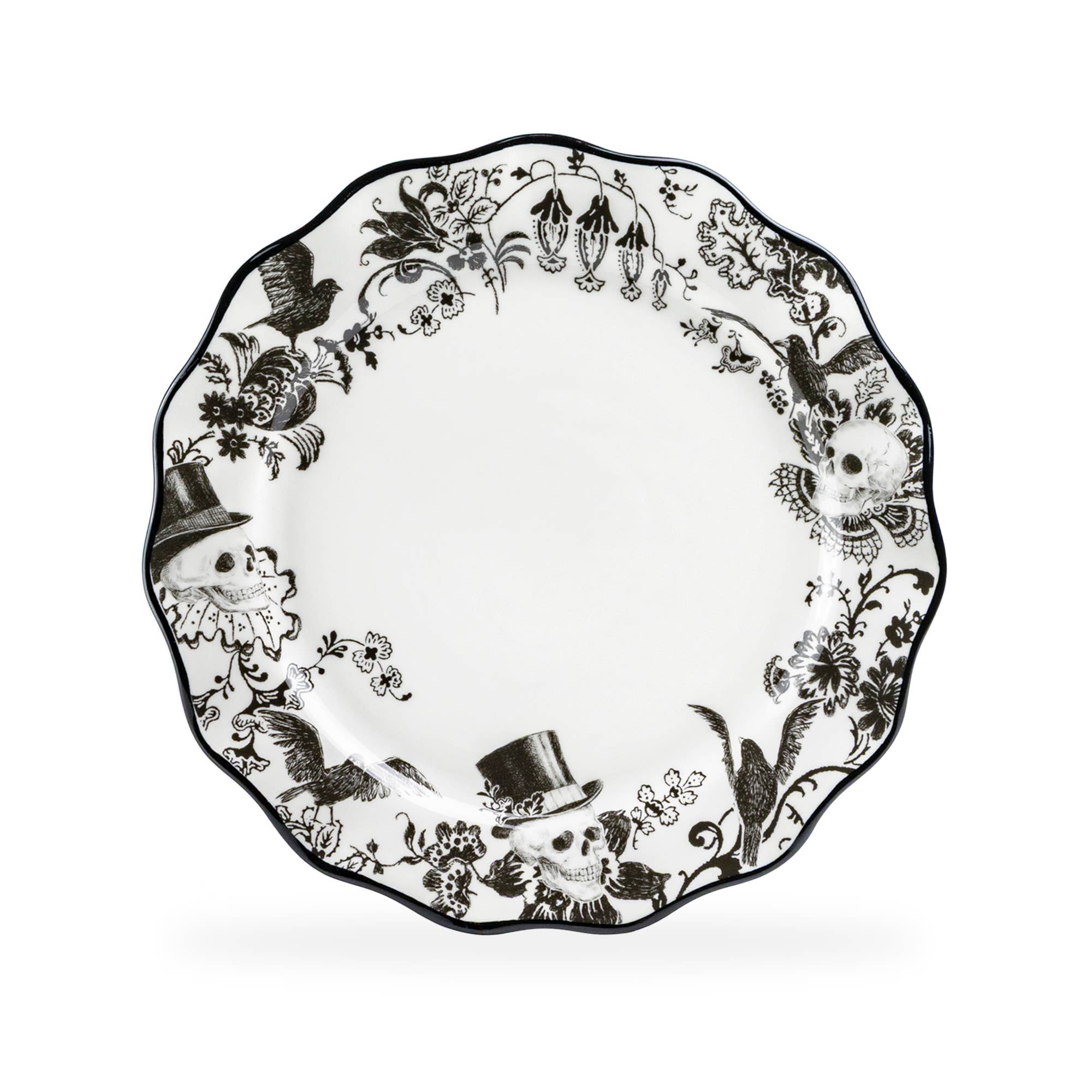 Grace Teaware - Wholesale Dinner Plate - Halloween Midnight Gothic Dinner 11" Plate1